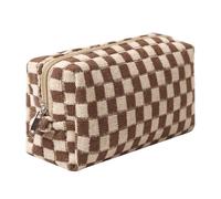 Dalulu Pencil Case Pencil Pouch Cute Pen Holder Aesthetic Pen Bag Coin Pouch Cosmetic Bag Office Stationery Organizer for School College and Travel (brown)