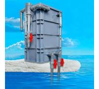 Dalumian Aquarium Filtrate Box, Fish Tank Filtration, 4-Layer Waterfall Flow Filtrate Box, Clear Circulation Water Cleaning Silent, Filtrate Accessories with 25W Pump and Leach Media