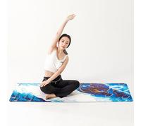 Dalumian Heated Yoga Mat, Graphene Electric Heated Carpet, Heated Floor Mats with Adjustable Temperature 12 Hour Timer, Foot Warmer for Living Room Bedroom, 26.7"x72.8"(B)