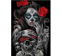 DALUOHAOFAN 1500 Piece Wooden Jigsaw Puzzle, Artistic Fantasy Skull, 87cm x 57cm, 14+ Years, 1 Count