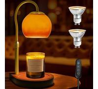 DALUXshop Candle Warmer Lamp with 2 Bulbs, Adjustable Height Dimmable Candle Warmer with 2H/4H/8H Timer, Wax Melts Warmer for Candle Jar, Home Decor Ideal for Women Mother's Day(Sunset)