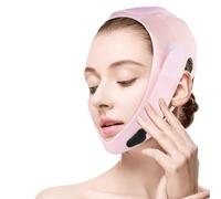 DALYANGDA Soft Silicone Chin Strap,Double chin reducer,V line face slimming strap,V line lifting mask,Face Strap for Women(Beige-Skin tone)