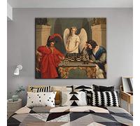 Dalykf Faust and Mephisto Playing Chess Wall Art Canvas Paintings Reproductions Famous Canvas Art Prints Wall Picture, for Living Room No Frame (Size : (23.6x31.5inch) 60x80cm)