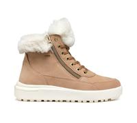 Dalyla Amphibiox Breathable High Top Trainers in Suede Dark Beige