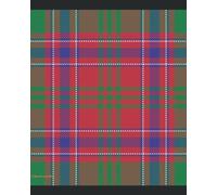 Dalziel Clan Tartan Composition Notebook • Journal • Guest Book • Diary • 70 sheets • 140 numbered pages • College Rule • 8 x 10 inches
