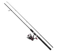 DAM Full Tech Spinning Combo, Freshwater Angler Fishing Rod & Reel Pike Perch Zander & More, Strong Leightweight & Versatile, Black & Grey, 2.40m Moderate Fast Rod, 3000 Size Reel