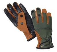 DAM Neo Tec Half Finger Gloves, Fishing Apparel, Fishing Gloves, Unisex, Black, Extra Large