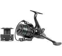 DAM RUNSHIFT 3L FS + CAMO LINE, Fishing Reel, Spinning Reels, Allround Fishing, incl Camo Line - Ultimate Fishing Reel for Smooth and Powerful Performance, Unisex, Green,Black, 4000