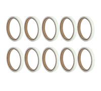 Dam Skerisi 10Pcs Luminous Tape Self Adhesive, Phosphorescent Fluorescent Glow in the Dark Tape, Non Slip Sticker for Stairs Steps Walls Exit Signs and DIY Night Safety Marking (1cmx3m)