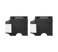 Dam Skerisi 2Pcs Boat Hanger, Quick Connect Bumper Adjuster for 1in Rail Cleat, Accurate Adjustable Clips with Easy Push - Button Release for Docking