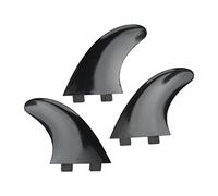 Dam Skerisi 3Pcs Surfboard Fins PVC Quick Release Tri Fin Set, Surfing Fins for Longboard and Paddleboard, Durable Flexible Replacement Board Fin with Easy Install Design for