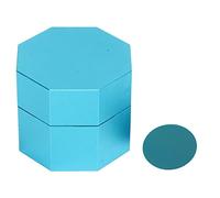 Dam Skerisi Aluminium Alloy Octagonal Cue Chalk Box Holder, Universal Billiard Chalk Case for Round and Octagonal Chalk, Compact Portable Billiards Accessory with Jack Clip (Blue)