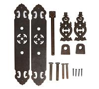 Dam Skerisi Antique Drawer Pendant Pulls Brass Cabinet Pull Handles, Retro Elegant Door Knob Pulls with Engraved Detail, Vintage Drawer Handles for Dressers Wardrobes Book Cabinets (Bronze)