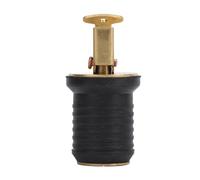 Dam Skerisi Brass Livewell Bait Well Drain Plug, Marine Boat Drain Plug with Tight Sealing Threaded Design, Adjustable Leak Proof Brass and Rubber Plug for Bilge Beam Seawall Hull (1inch)