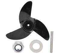 Dam Skerisi Brushless High Horsepower 24V 48V Electric Thruster Plastic Propeller, Three - Blade Propeller Accessory with Nut Spacer Plug for Marine Boats and Watercraft