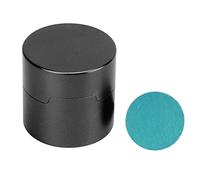 Dam Skerisi Round Aluminum Alloy Billiard Chalk Case, Portable Pool Cue Chalk Box with Secure Lid, Compact Chalk Holder for Pocket Carry, Durable and Clean Storage for Cue Tip Chalk (Black)