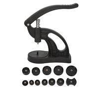 Dam Skerisi Watch Press Case Closer Back Cover Pressing Tool, Watch Cover Closer with 12Pcs Mould Set Kit for Watch Maintenance, Compact Plastic Watch Case Press for Hobbyists and