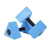 Dam Skerisi Water Floating Dumbbell Triangle, Children's Swimming Teaching Aid, High Buoyancy EVA Foam Water Aerobic Dumbbells with Comfort Grip for Kids Pool Training and Water (Blue)