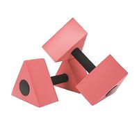 Dam Skerisi Water Floating Dumbbell Triangle, Children's Swimming Teaching Aid, High Buoyancy EVA Foam Water Aerobic Dumbbells with Comfort Grip for Kids Pool Training and Water (Cameo Brown)