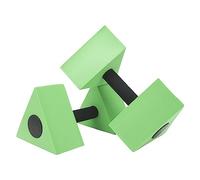 Dam Skerisi Water Floating Dumbbell Triangle, Children's Swimming Teaching Aid, High Buoyancy EVA Foam Water Aerobic Dumbbells with Comfort Grip for Kids Pool Training and Water (Grass Green)