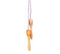 DAM Skipping Rope with Varnished Wood Handle Length 230 cm
