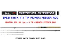 DAM SPEZI STICK II 2pc 9ft 3 TIP SPECIALIST CARBON PICKER FEEDER ROD MATCH FLOAT