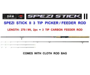 DAM SPEZI STICK II 2pc 9ft 3 TIP SPECIALIST CARBON PICKER FEEDER ROD MATCH FLOAT