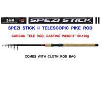 DAM SPEZI STICK II TELESCOPIC PIKE ROD TELE TRAVEL COARSE FISHING LURE SPINNING