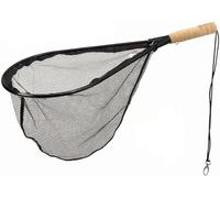 DAM STD TROUT WADING LANDING NET FLOATING CORK HANDLE+CLIP FOR FLY VEST JACKET