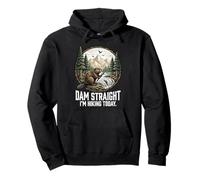 Dam Straight I'm Hiking Today Trekking Camping Nature Hike Pullover Hoodie