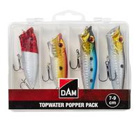 DAM Topwater Popper Pack Inc. Box, Hard Lures, Topwater Popper Pack Inc. Box 7-9cm