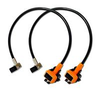 DAMA D1S D1R D3S D3R HID Xenon OEM Ballast Power Cords Cables/Extension Connector Wire Harness Universal Fitment (Pack of 2)