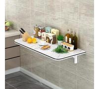 Damabencai Foldable Wall Table for Small Spaces 30/40cm Width Drop-Leaf Table Wall-Mounted Desk Floating Dining Table Suspended Computer Table