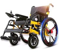 Damabencai Heavy Duty Electric Wheelchair for Adult, Foldable and Lightweight Powered Wheelchair with 360° Joystick, Seat Width 50Cm, Weight Capacity 200KG