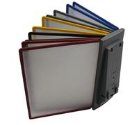 Damabencai Wall Mount Organizing Unit, 10 Panel Desktop Exhibit Folder, Holds 20 Sheets for A4 Documents, Perfect for Workshops and Exhibition Halls (A)