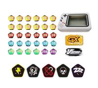 Damage and Status Counters for PTCG Set of 37Acrylic Effect Tokens Combatible