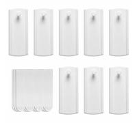 Damage Free Picture Hangers Self Adhesive No Nail Frame Hooks with Removable Adhesive Strips Heavy Duty Wall Hanger for Home Office Dorm Smooth Surfaces