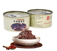 DAMAICHUHAI Beef & Mushroom Sauce - Hearty Chinese Condiment with Shiitake & Beef, 180g (Pack of 2) - Versatile Stir Fry Sauce, Rich Ramen Broth Enhancer, Dumpling Dipper & Vegan Asian Food