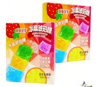 DAMAICHUHAI Crystal Candy,Silky Gem Crystal Candy,Rich Fruity Aroma, Crispy on the Outside and Chewy on the Inside, Ready to Eat Straight from the Bag, 32g*2, Total 64g/2.25oz.