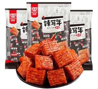 DAMAICHUHAI Latiao Spicy Strip,Spicy Sticks,Chinese Snacks,Latiao,Classic Sichuan-Style Vegetarian Meat, Chewy and Delicious, Individually Packaged for Convenient Snacking, 3 Packs Total 750g/26.4oz.