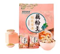 DAMAICHUHAI Osmanthus Nut Lotus Root Powder,500g,Instant Asian Dessert Mix with Floral Aroma and Crunchy Nuts, Smooth Spoonable Snack for Breakfast, Afternoon Tea and Pantry Treat.