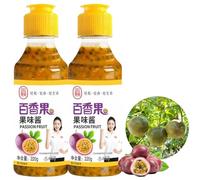 DAMAICHUHAI Passion Fruit Tea Jar, Korean Style Sugar-Free Fruit Tea Infusion, 220g/bottles（2 bottles） - Perfect for Afternoon Tea, Bedtime & Gift Selection