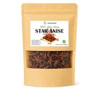DAMAICHUHAI Star Anise Whole 200g, Badiyan Whole Spice Pods, Aniseed Whole Seeds for Chinese Five Spice, Pho, Braised Dishes, Tea, Baking and Mulled Wine