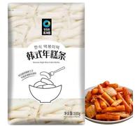 DAMAICHUHAI Tteokbokki,Buldak Tteokbokki,Asian Snacks,A Must-Have for Watching Tv Series! Stock Up Your Fridge with Rice Cake Snacks,500g/17oz.