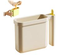 Damalithium Instant Noodle Bowl Holder - Direct Immersion Ramen Cup with Heat-Resistant Handle, Portable Instant Noodle Bowl with Fork Storage for Dorm, Home, Office, Apartment (Beige)