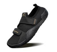 DAMANDO Ladies Deadlift Barefoot Shoes Adjustable Women's Breathable Weightlifting Squat Trainers Fitness Sneaker for Indoor Gym,Black,6 UK