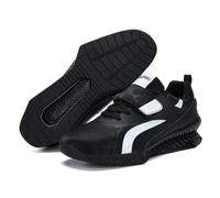 DAMANDO Mens Weightlifting Shoes, Lightweight Squat Deadlift Shoes Fashion Powerlifting Bodybuilding Fitness Shoes,Black,9 UK, 65790267-BLACK-44EU