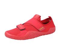 DAMANDO Mens Womens Barefoot Shoes Lightweight Weightlifting Fitness Gym Shoes Trainers Non-Slip Indoor Squat Deadlift Shoes,Red,6 UK