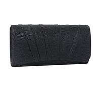 Damara Womens Perfectly Pleated Clutch Party bags (black)