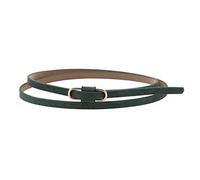 Damara Women's Premium PU Retro Jeans Slim Waist Belt, Green, One Size